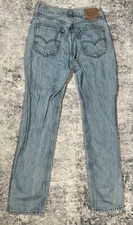 Levi's Low Pro Straight Womens 24x30 Blue Denim Classic Light Wash 964 Casual