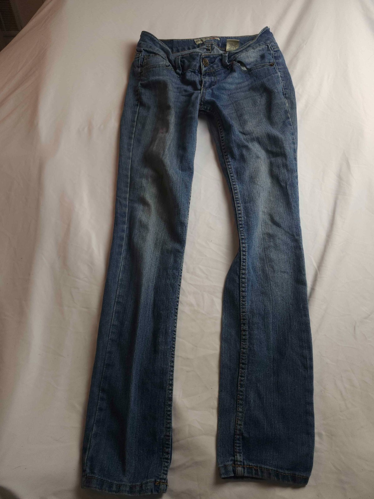Paris Blues Jeans Womens Size 7 Juniors Blue Dark Wash Denim Skinny Pockets