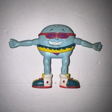 Vintage Jack in the Box Jumbo Jack Blue Burger Bendable Figure Bendy Fast Food