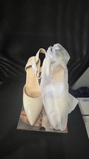 Beige Dressy Heel Shoes Size 8