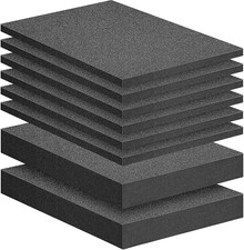 8 Pcs Polyurethane Foam Sheets- 2 Sizes Cuttable Foam Inserts for Cases- Packing