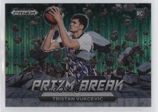 2023 Panini Prizm Draft Picks Break Green Pulsar 16/25 Tristan Vukcevic #14 s1i
