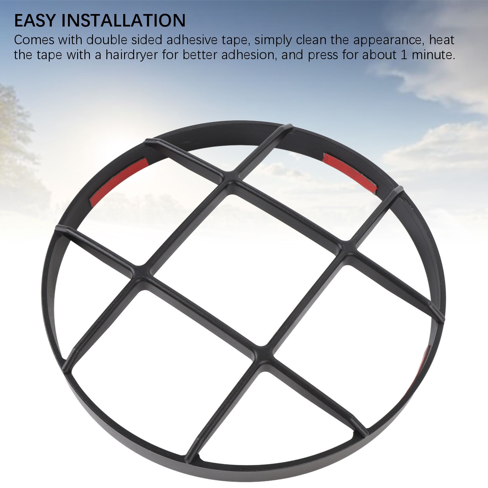 _Motorcycle Headlight Protector Impact Resistant T6063 Aluminum Alloy Headlamp