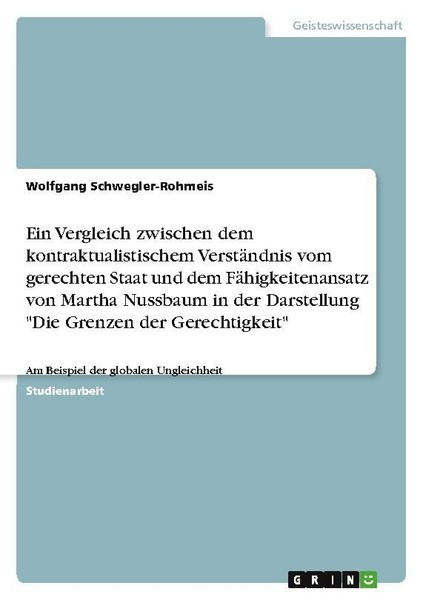 Ein Vergleich Zwischen Dem Kontraktualistischem VerstäNdnis Vom Gerechten Staat-image