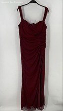 Azazie Women's Red Sleeveless Long Dress Size 14 Regular