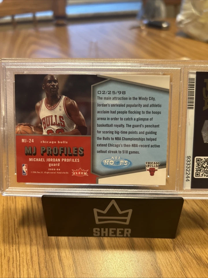 2005-06 NBA Hoops - Mj Profiles Michael Jordan #MJ-24 - Image 2 of 2