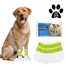 Disposable Waterproof Dog Booties for Paw Protection, Disposable Dog Socks Bo...