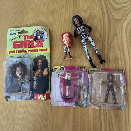 5 x 1990s Vintage Spice Girls Toy Figurines - Brands Topps And Toymax - Picture 2 of 13