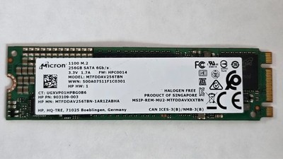 256GB Micron 1100 SATA 6Gb/s - MTFDDAV256TBN - SSD M.2 2280