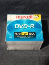 Maxell DVD R 4.7GB 16x High-Speed Recordable Discs, 10 Pack NEW