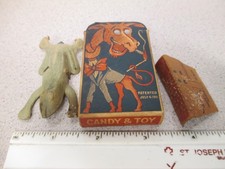Shapira Bros 1920s BIG SHOW baseball card candy box FROG clicker premium GIRAFFE
