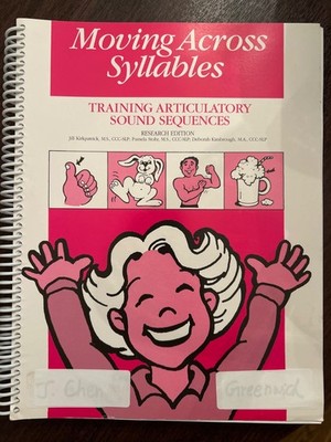 Moving Across Syllables: Training Articulatory Sound Sequences Product Bundle  