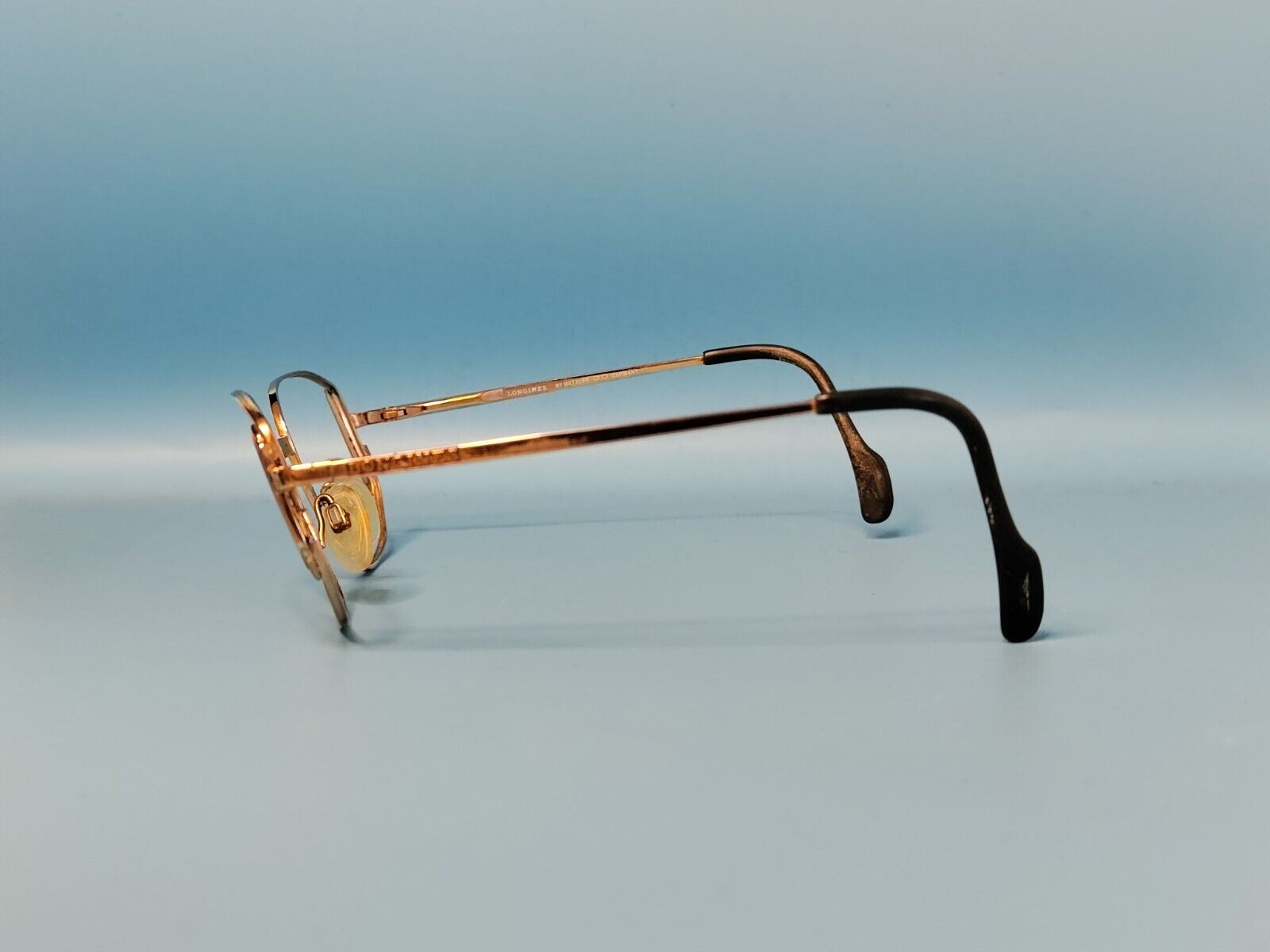 VINTAGE LONGINES GOLD RECTANGULAR FRAME GLASSES M… - image 11