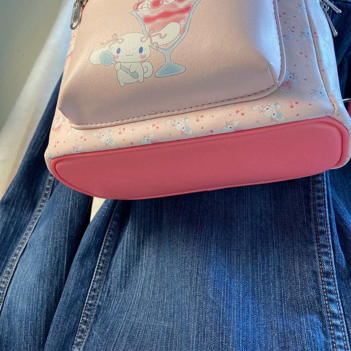 Sanrio Loungefly Cinnamoroll Mini Backpack Pink Cherry Parfait 2022 Cute Kawaii View 6