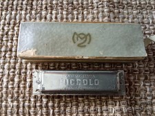 Vintage Piccolo Harmonica with original box made in Czechoslovakia