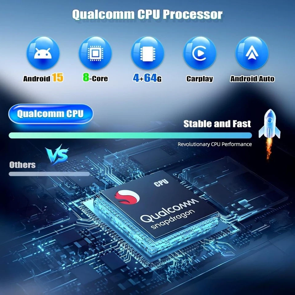 DAB+ 8-Core CarPlay Android 15 Autoradio Für Hyundai i10 PA 2007-2013 Navi WIFI - Bild 3 von 4