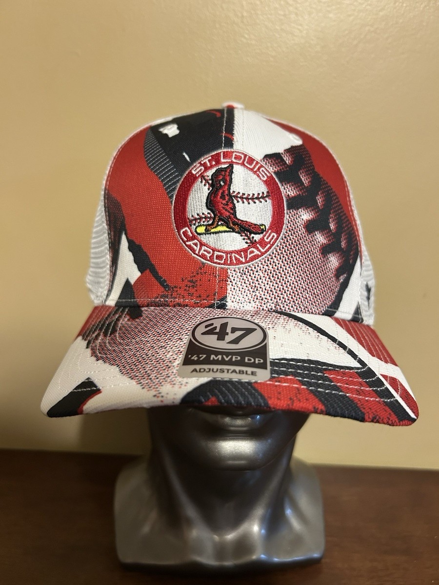 NEW St Louis Cardinals 47 Brand MVP Adjustable Mesh Trucker 