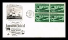 DR JIM STAMPS US COVER INTERNATIONAL NAVAL REVIEW FDC BLOCK OF 4 ARTCRAFT