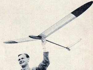 Model Airplane Plans 1955 Nordic Towline Glider Winner "Spinne", MAN May 1956