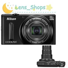 Nikon COOLPIX S9600 Digital Camera 16MP Black 22x Optical Zoom Fast shipping