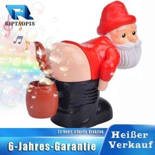 Kinder Bubble Fart Blower Automatische Weihnachtsmann Seifenblasenmaschine Party