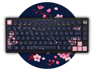 Corsair K65 Plus Wireless 75% RGB Mechanical Gaming Keyboard Dark Cherry