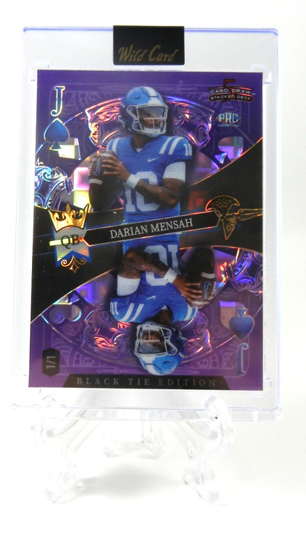 2026 Wild Card 5 card draw black tie jack of spades darian mensah  1/1