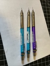 Lot Of 3 Pentel Graphgear 300 Mechanical Pencil.07 2 Sky Blue, 1 Violet Unused