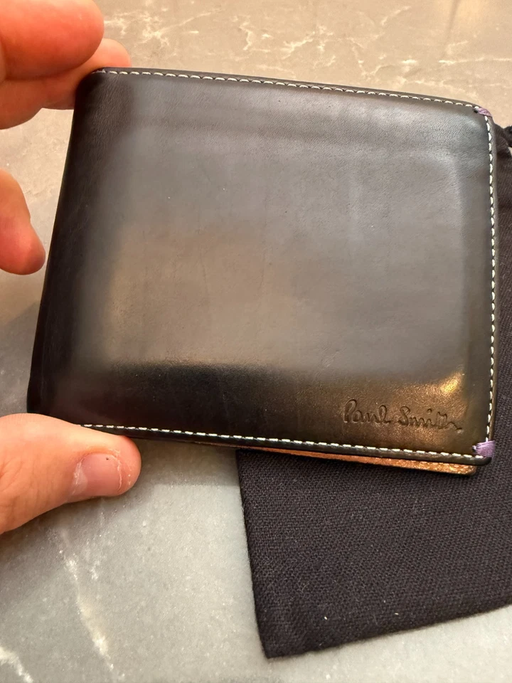 Cartera plegable de cuero Paul Smith Rapha Condor - RARA Foto 2 de 4