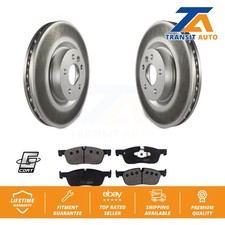 Coat Disc Brake Rotor Semi-Metallic Pad Front Kit For Land Rover Discovery Sport