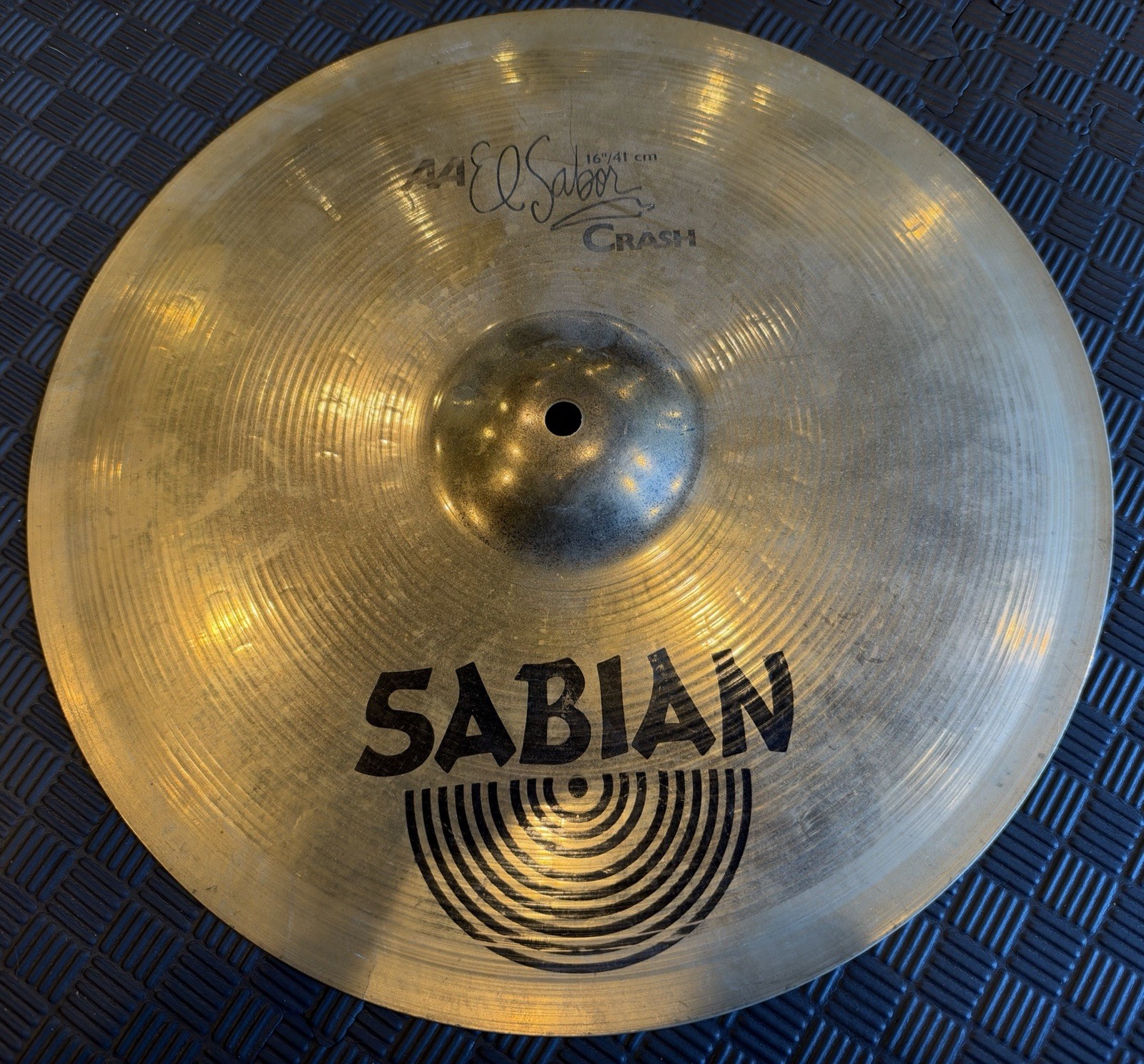 Rare SABIAN AA El Sabor Crash 16” (41cm) Flanged Edge