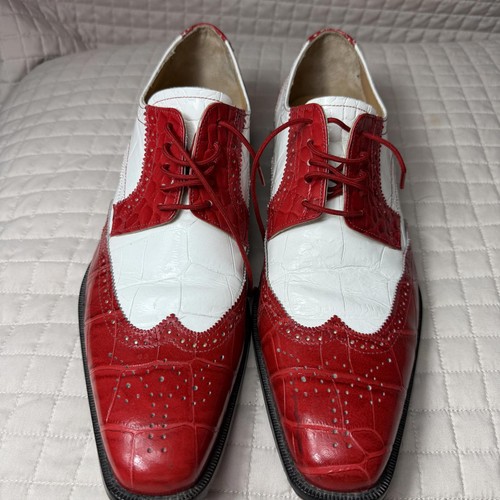Giorgio Brutini Wing-Tip Oxford Dress Two Tone Shoes Mens Size 12M - Picture 3 of 13