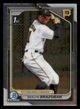 Bralyn Brazoban 2024 Bowman Chrome #BCP-224 Prospects Pittsburgh Pirates
