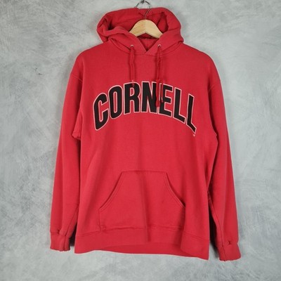 Vintage Cornell Big Red Hoodie Mens Medium Red NCAA College Lee Sweatshirt