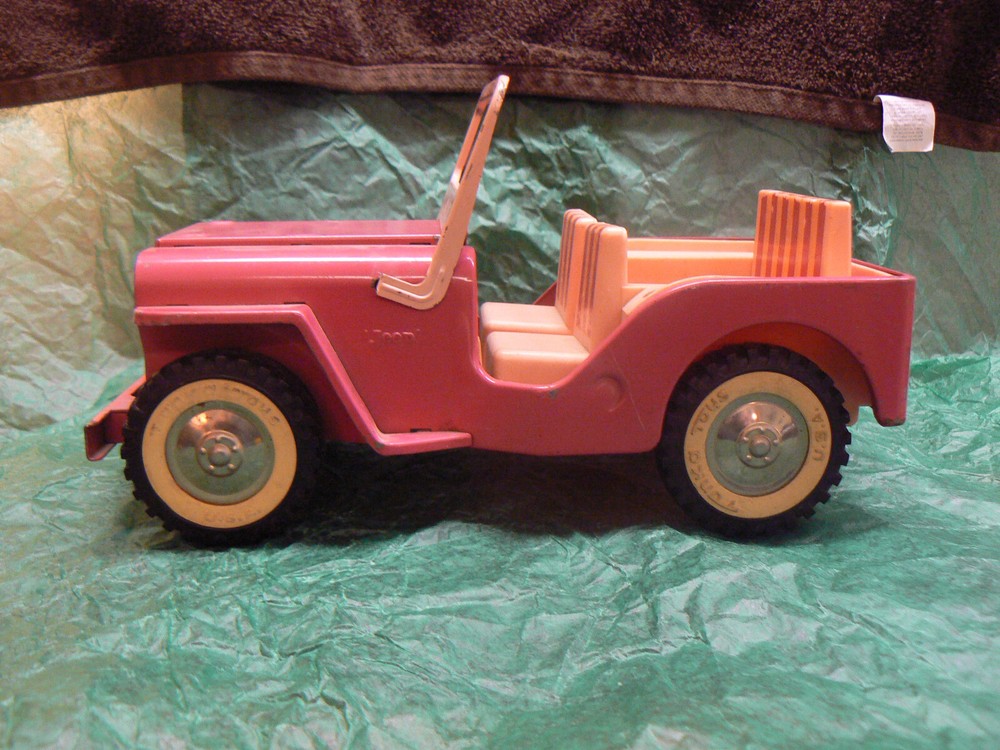 Vintage 1960's Tonka Pink Jeep