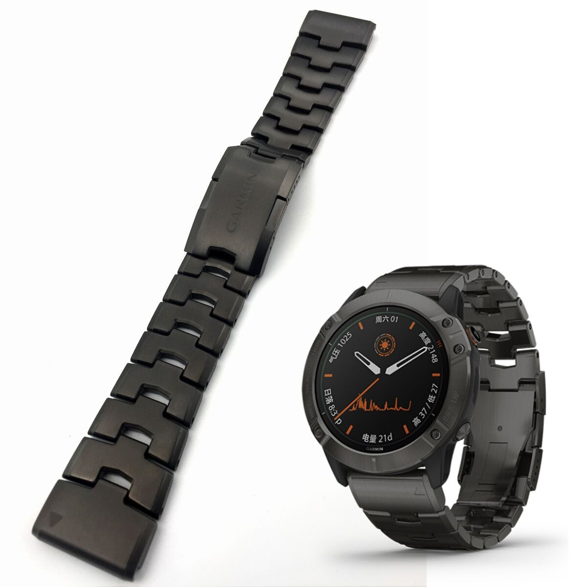 22/26mm Titanium Watch Band Strap For Garmin Fenix 7 7X 6 6X 22/26mm Titanium Watch Band Strap For Garmin Fenix 7 7X 6 6X