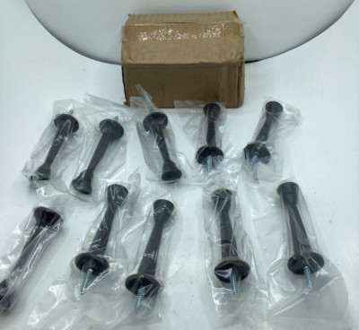 Box of  10 DesignHouse 3'' Heavy Duty Rigid Door Stop Oil Rubbed Bronze 81743