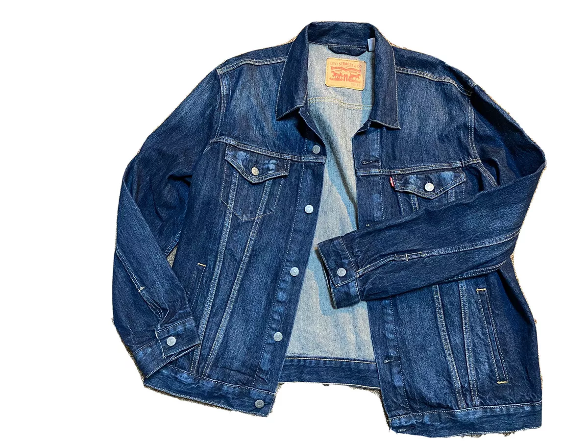 Mens Levi Strauss Denim Trucker Jacket XL new eBay