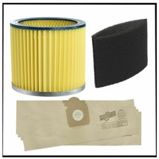 FITS TITAN TTB350 TTB351 TTB430 TTB341 VACUUM CARTRIDGE FOAM FILTER & DUST BAGS