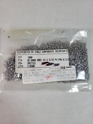 (750) #2 x 5/16'' Phillips Panhead Self-Tapping Screw 18-8 Stainless Steel