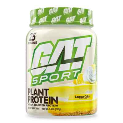 GAT Sport Plant Protein Lemon Cake 725g / 25 serv 10/24 + vegane Samples