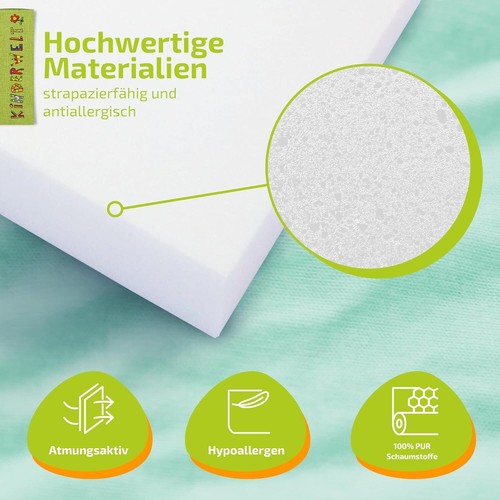 1 x Schaumstoff Polster Schaumstoffplatte Schaum Matratze 90 x 40 x 6 cm - Bild 4 von 7