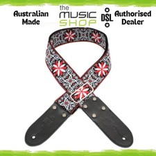 Australian Made DSL 'Red Angel' 2" Jacquard Weave Guitar Strap - JAC20-REDANGEL