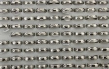 Stainless Steel Rings For Womens Wholesale Lots 35pcs Fashion Mens Mix Size Ring