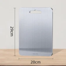 304 Stainless Steel Cutting Board Boards Kitchen Camping Double-Sided Cutting