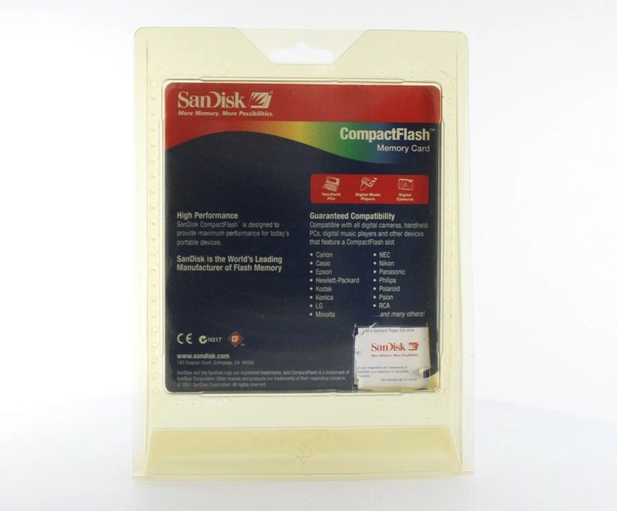 Rare for Collectors Only - Sandisk CF 32MB Compact Flash Card (SDCFB-32-485) - Image 2 of 2