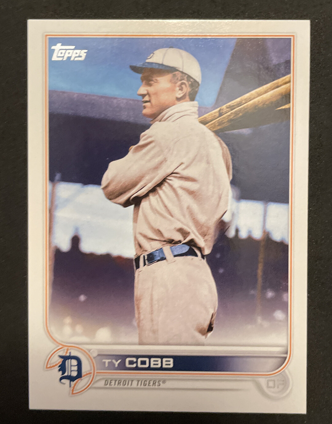 2022 Topps Update Baseball Ty Cobb Photo Variation SP Card #US204 DETROIT TIGERS
