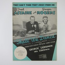 Sheet Music They Can't Take That Away From Me Fred Astaire Ginger Rogers 1937