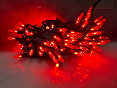 34FT 100LT M5 LED string light. 12'' lead, 4'' spacing, 3'' end  Christmas light