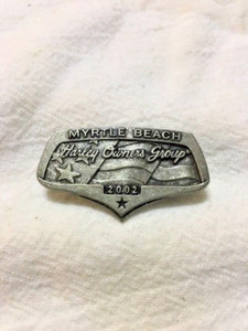Harley Owners Group 2002 Myrtle Beach Pewter Regional Rally Pin